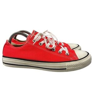 Converse Chuck Taylor All Star Low Top Women's 9 Orange Classic Canvas Sneakers